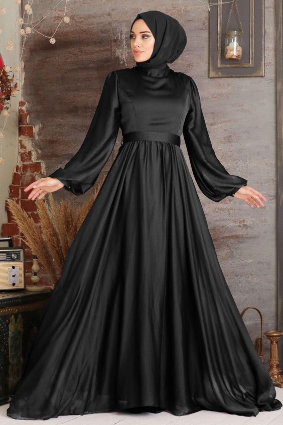 dress muslimah hitam
