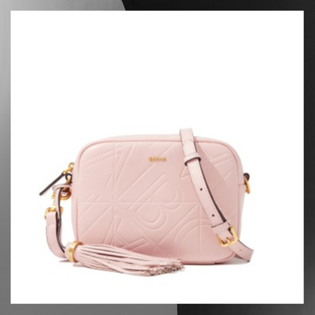 imej handbeg Bonia Original Bonia Blush Pink Tuiles Camera Sling Bag