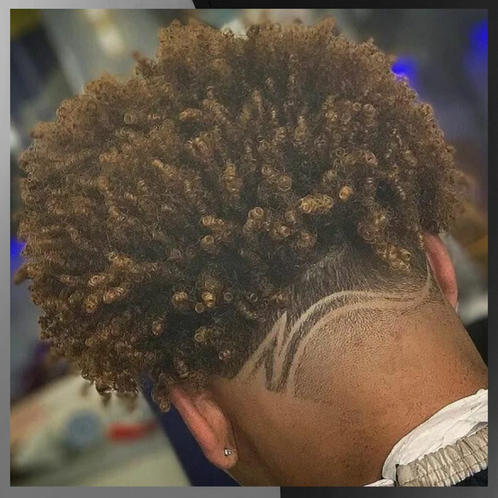 Imej line rambut style Zorro Haircut Line Design