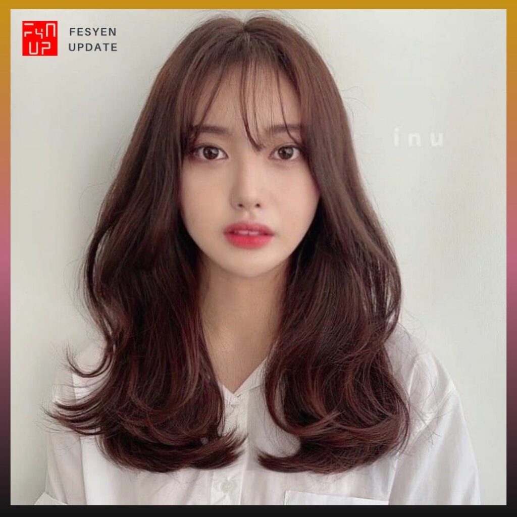 Imej Style Rambut Korea Perempuan Layer Hair Cut