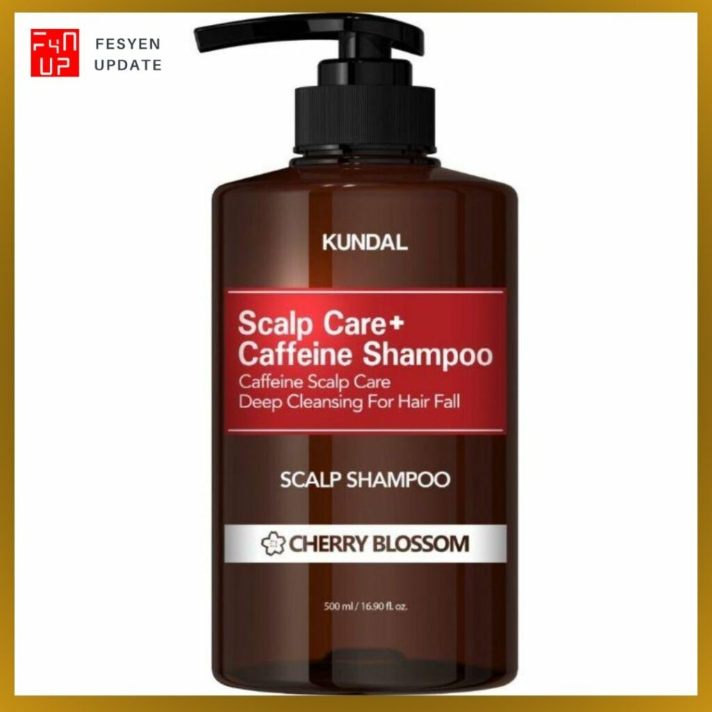 Imej syampu untuk rambut gugur Kundal Caffeine Scalp Shampoo Cherry Blossom 