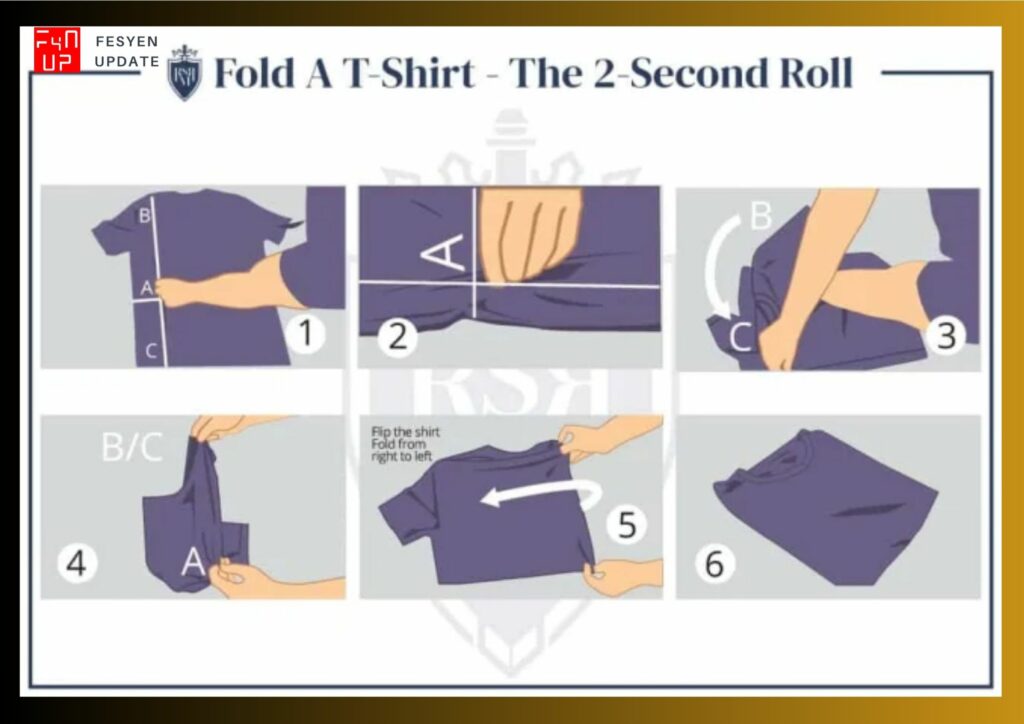 Imej Cara Lipat Baju dengan The Second Roll