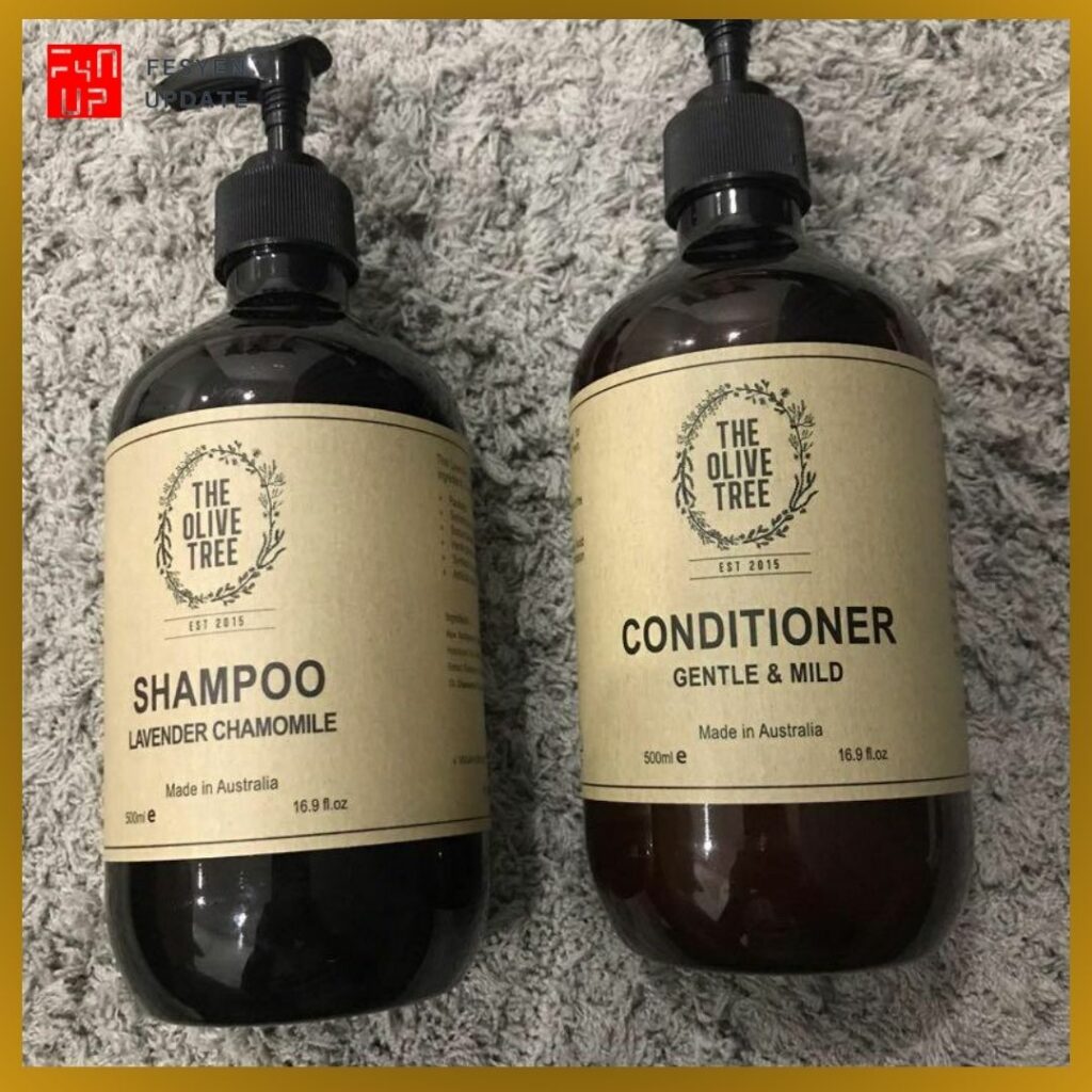 Imej Shampoo untuk Melebatkan Rambut The Olive Tree Rosemary & Mint Shampoo