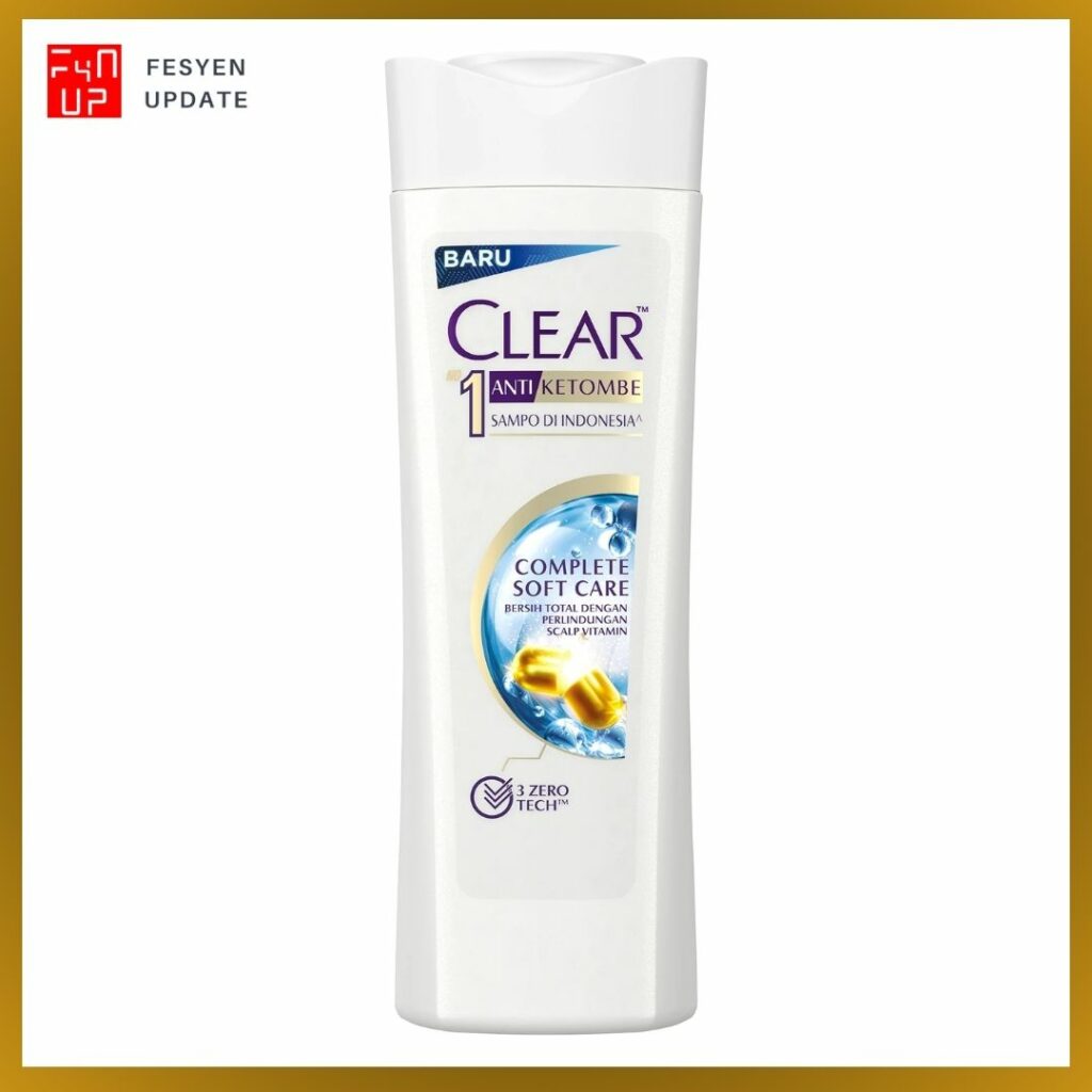 Imej Shampoo untuk rambut rebonding Clear Complete Soft Care Shampoo