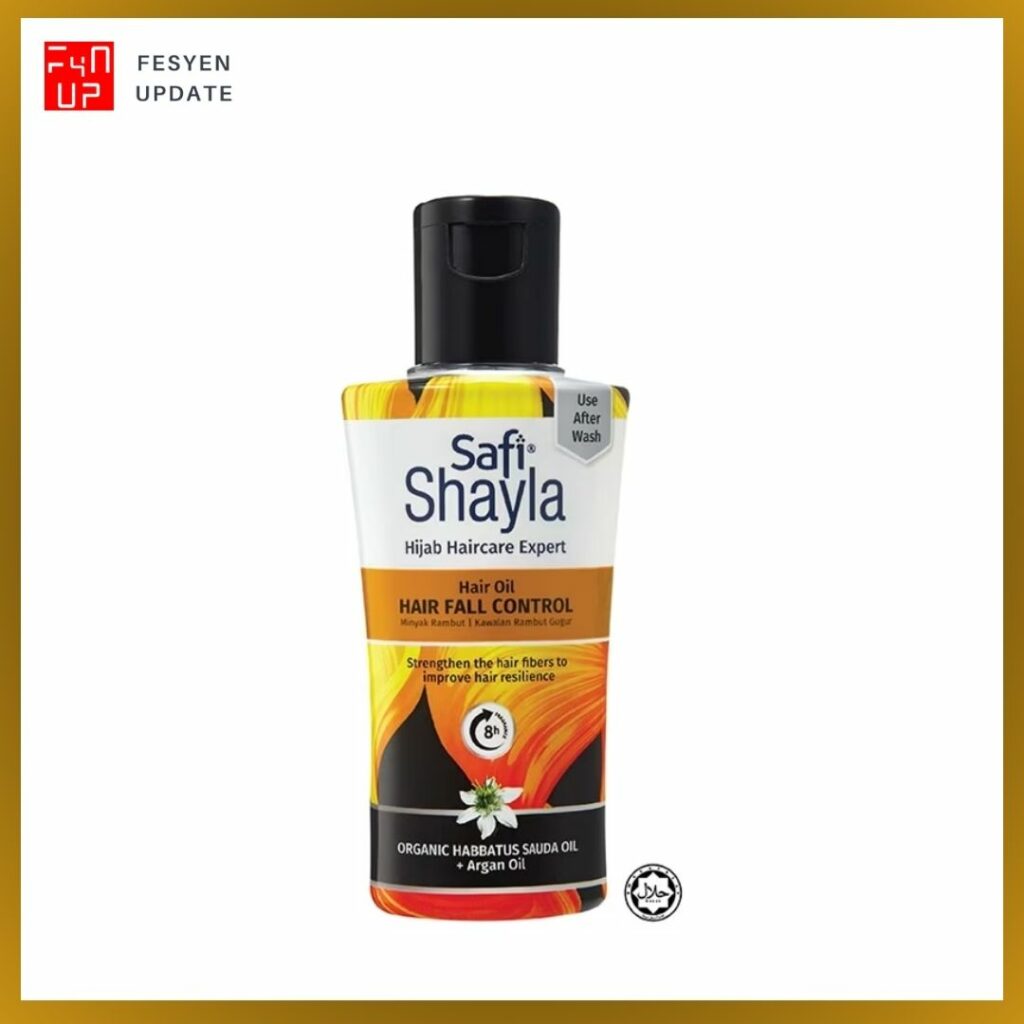 Imej Vitamin untuk Rambut Gugur SAFI Shayla Hair Fall Control Hair Oil