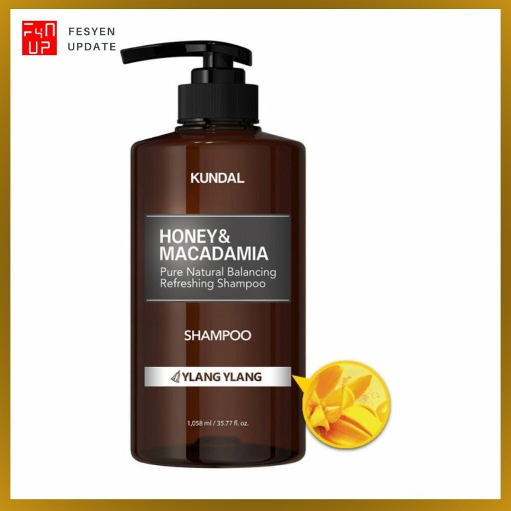 Imej shampoo untuk rambut kering lelaki Kundal Ylang Ylang Nature Shampoo